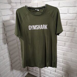 Gymshark Men's Size Medium Army Green Short Sleeves T-shirt